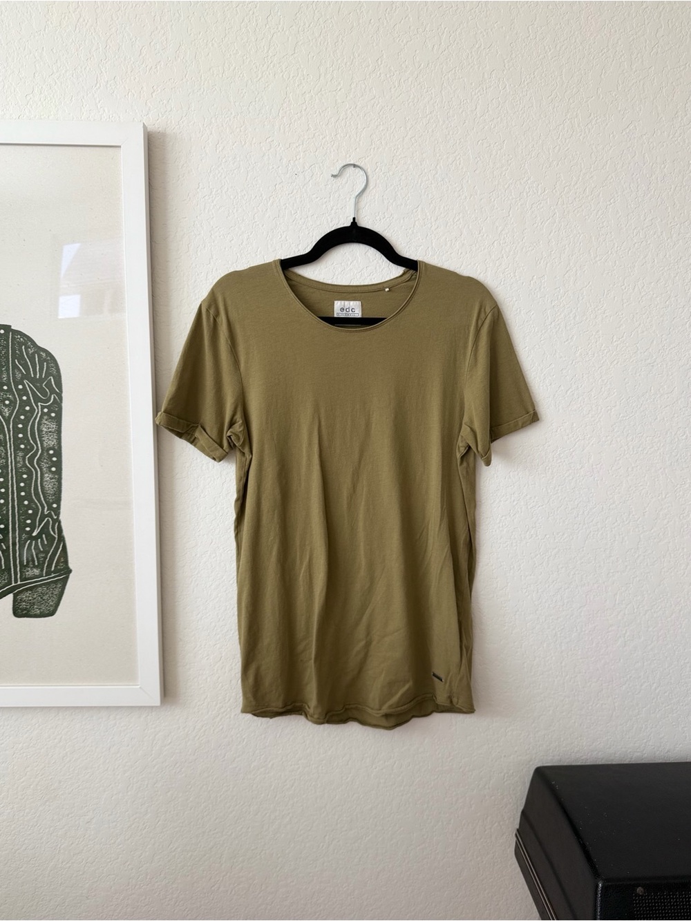 DC Olive Short-Sleeve Crewneck Tee for Women 100% cotton